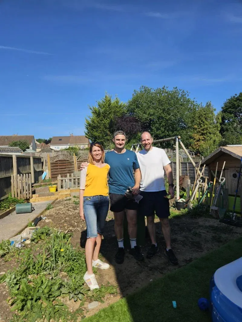 Right Pear volunteering in a family garden
